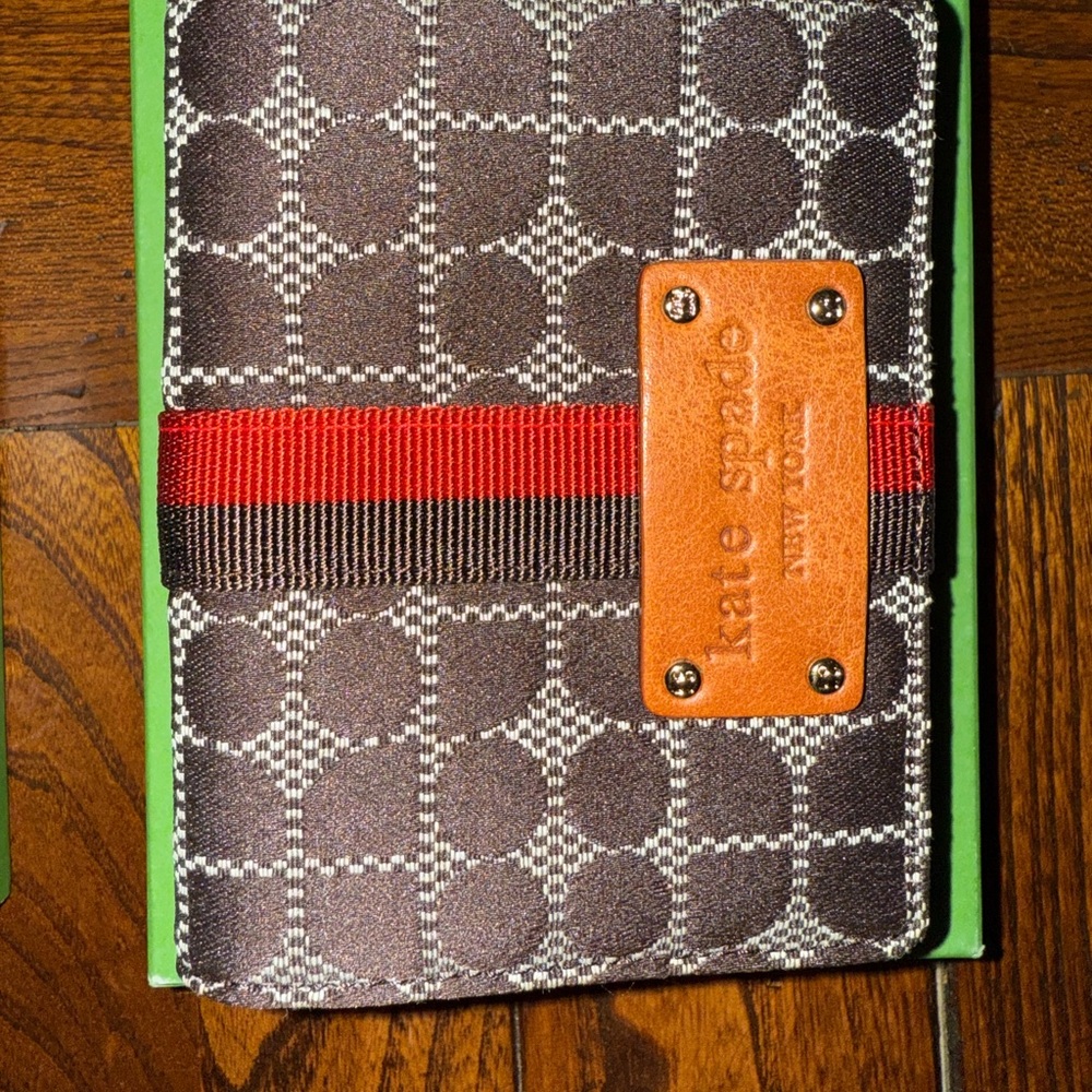 Kate Spade Gray and Red Wallet